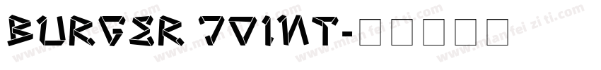 Burger Joint字体转换